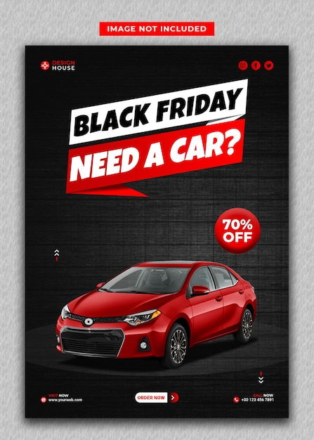 汽車租賃銷售促銷社交媒體發(fā)布網(wǎng)頁(yè)橫幅模板背景 排版